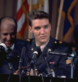 Sgt. Presley attends a news conference