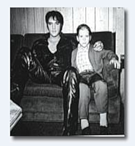Elvis with young unknown boy