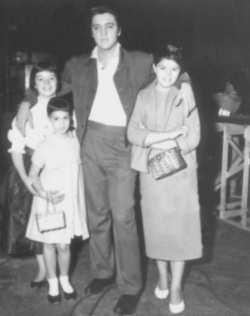 Elvis with Dean Martin's daughters